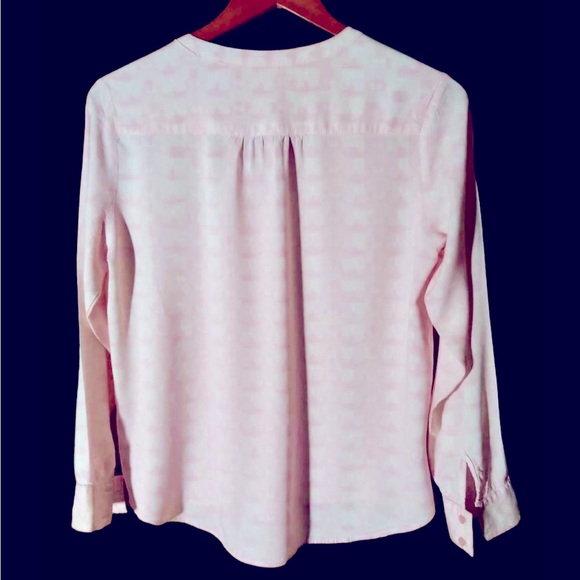 Sonoma Life+Style pink Butterfly print Medium Blouse - Picture 3 of 6